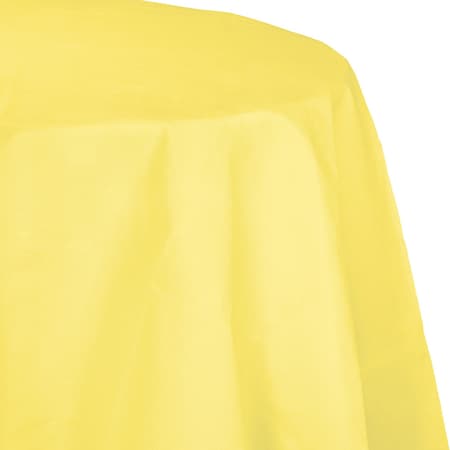 Touch Of Color Mimosa Yellow Octy Round Tablecloth, 82", 12PK 923266